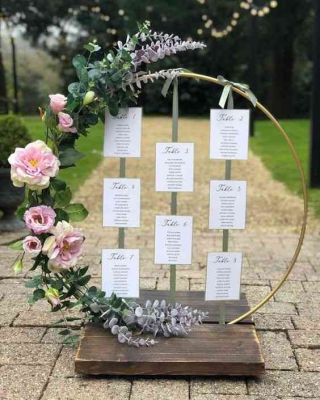 Arche ronde plan de table