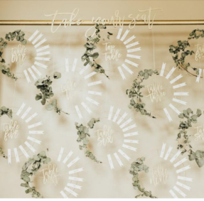 Plan de table cerceau