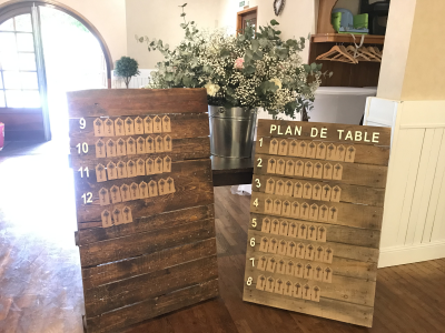 Planche vintage à clef 8 à 9 tables