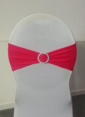 Noeud de chaise en lycra fuschia - 172