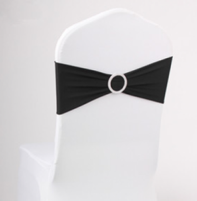 Noeud de chaise en lycra noir - 168