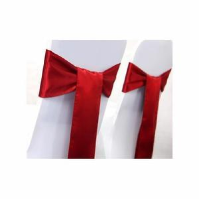 Noeud de chaise en Satin rouge - 162
