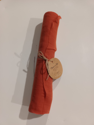 Chemin de Table Mousseline Orange Brulé 28cmx5m - 671