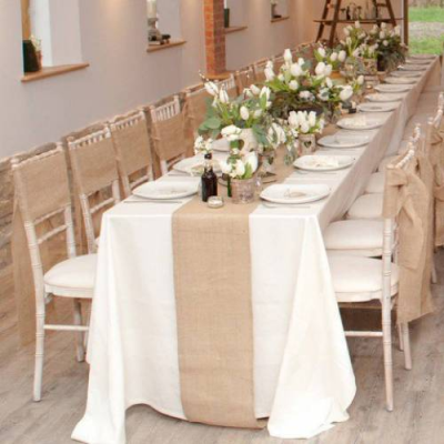 Chemin de table toile de Jute 28cm /5m - R590