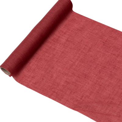 Chemin de table en mousseline rouge - 668