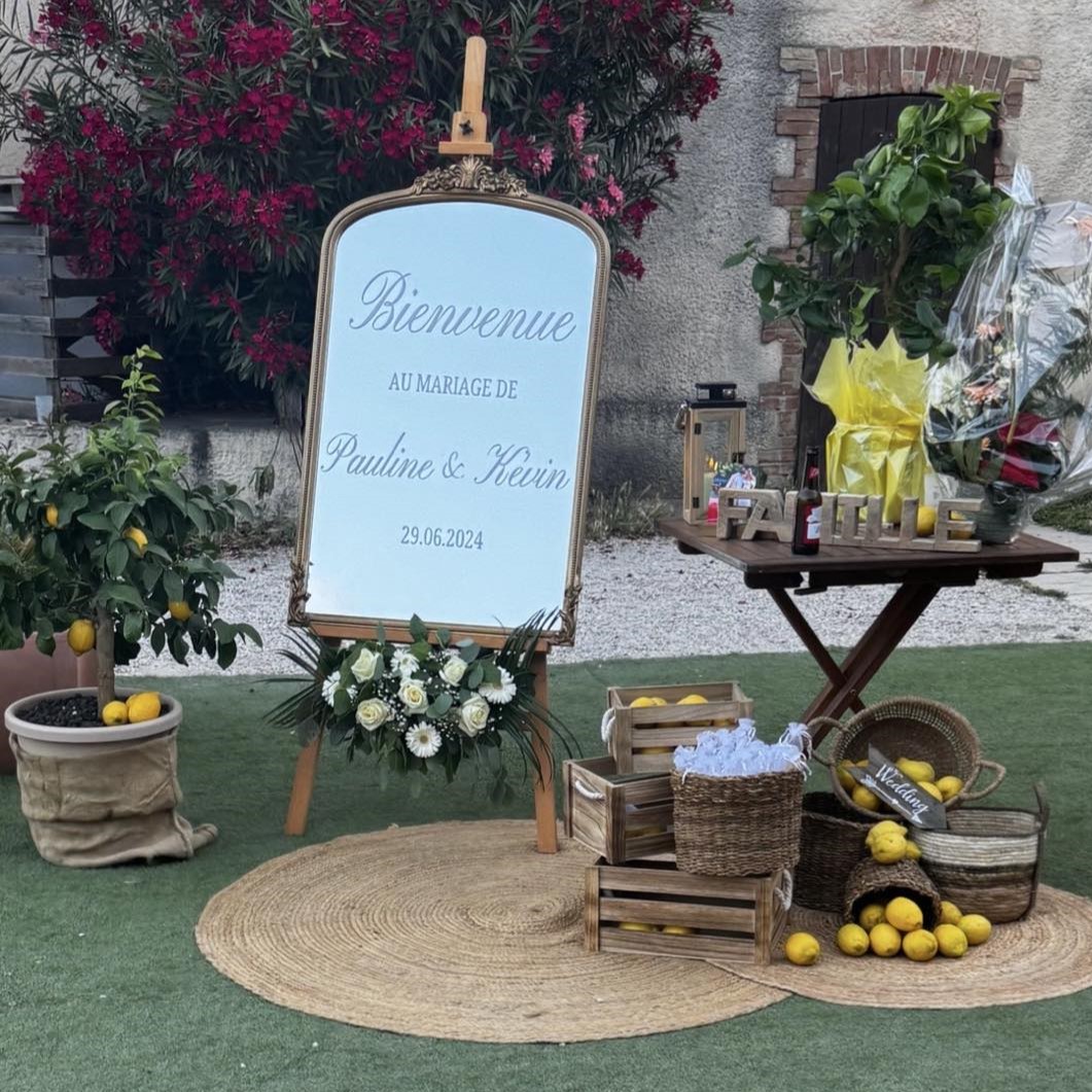 Miroir Elisabeth doré