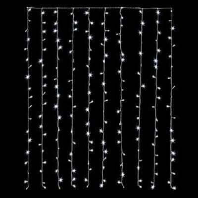 Rideau lumineux blanc froid (guirlande seule)