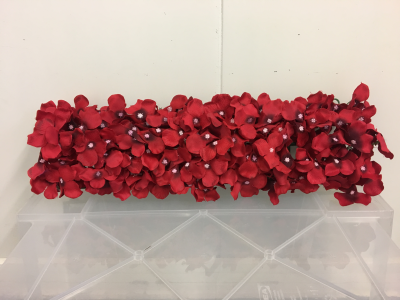 Barre d'hortensia rouge