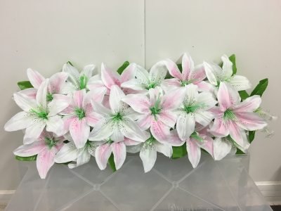 Barre lys rose et blanc