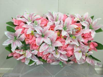 Barre rose et lys fushia