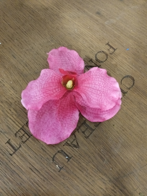 Bouton orchidée rose