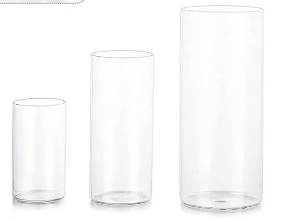 Lot 3 photophores cylindrique "Victor"