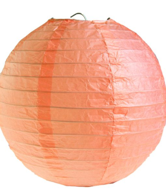 Boule chinoise peche 30cm