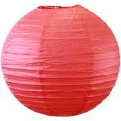 Boule chinoise rouge 15 cm