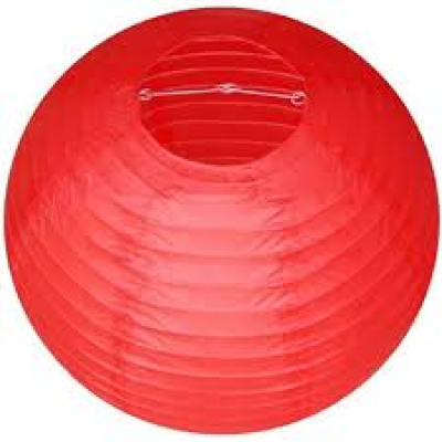 Boule chinoise rouge 20 cm