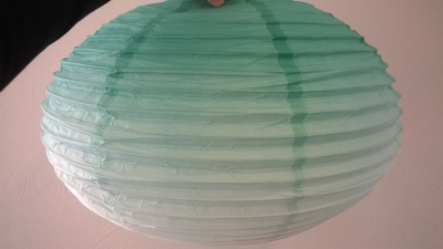 Boule chinoise vert dégradé 45cm