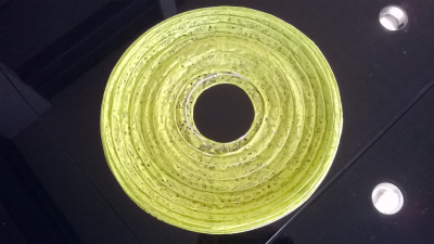 Boule chinoise vert fleur 35cm