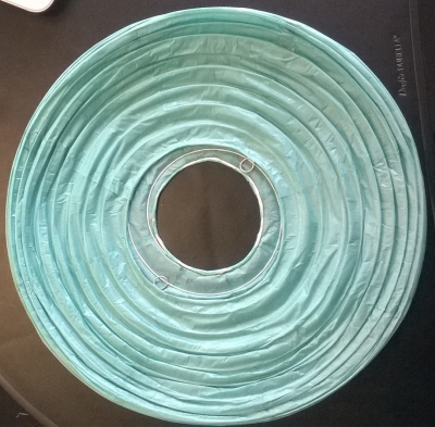 Boule chinoise vert turquoise 35cm