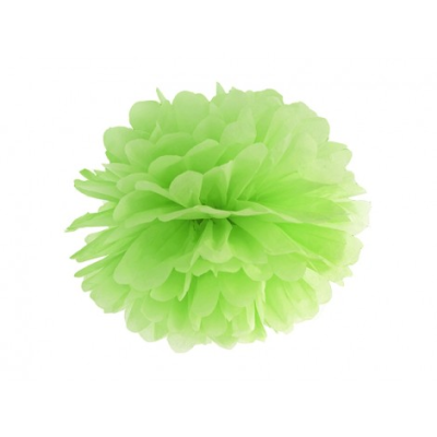 Pompom soie vert