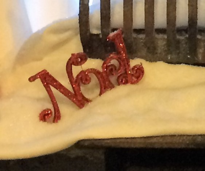 Inscription Noël rouge