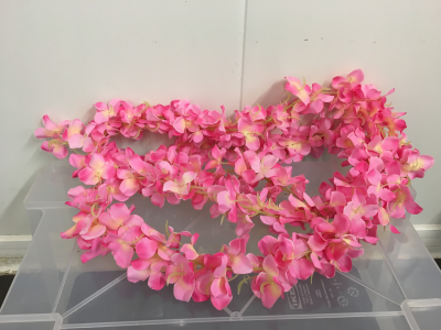 Guirlande hortensia rose