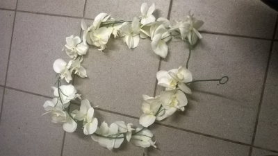 Guirlande orchidée blanche