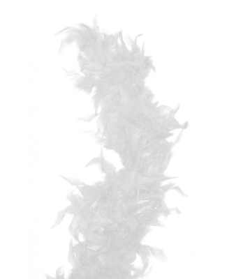 Boa plume blanche