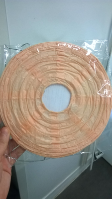 Boule chinoise corail 40cm