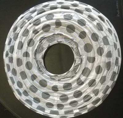 Boule chinoise gris à gros poid 35cm