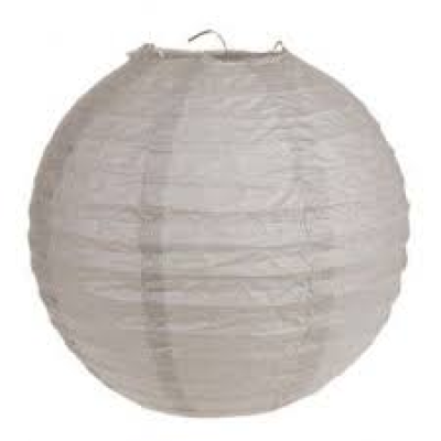 Boule chinoise gris taupe 30cm