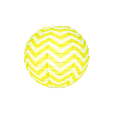 Boule chinoise jaune cranté 35cm