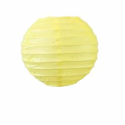 Boule chinoise jaune pale 30cm