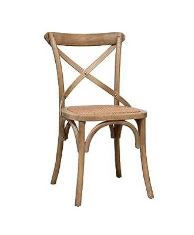 Chaise en bois dos croisé -  Crossback