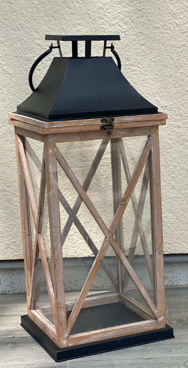 Grande Lanterne Noé bois et métal