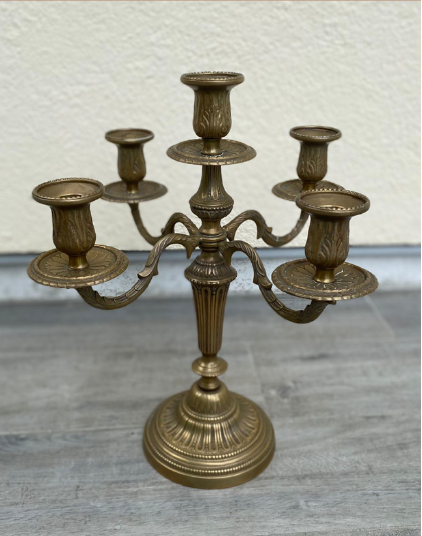 Chandelier 4 branches 5 bougies