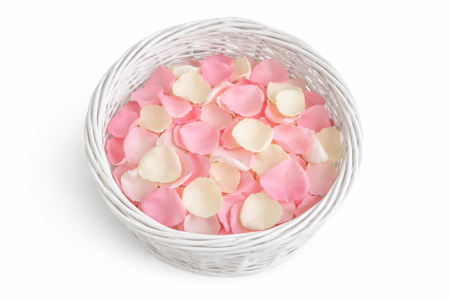 Panier osier blanc diamètre 25 cm