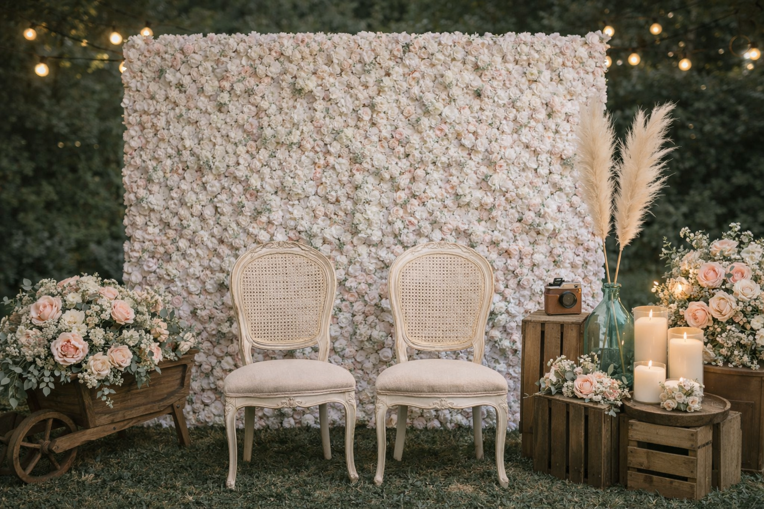 Mur de fleurs