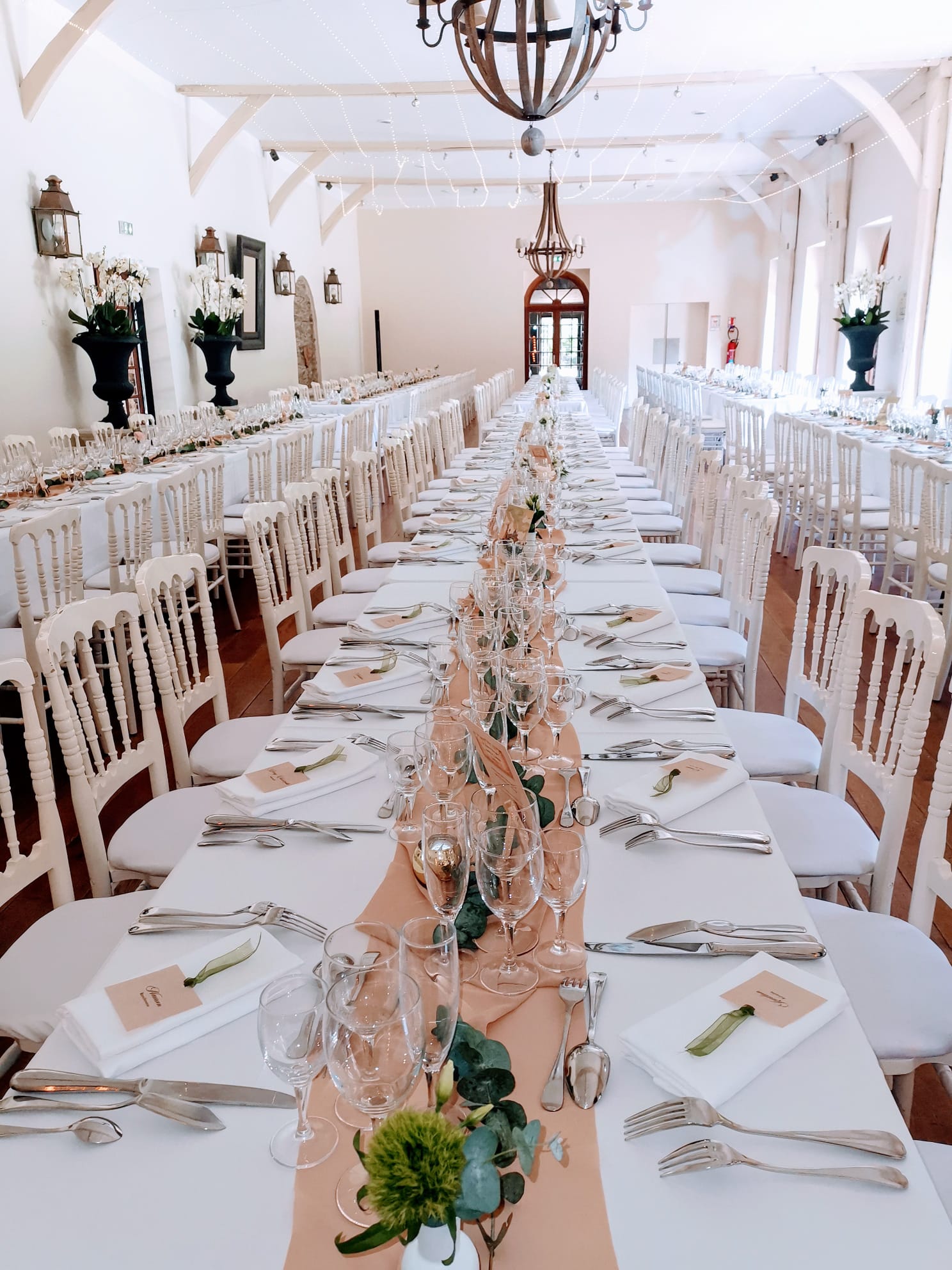 chemin de table Sable