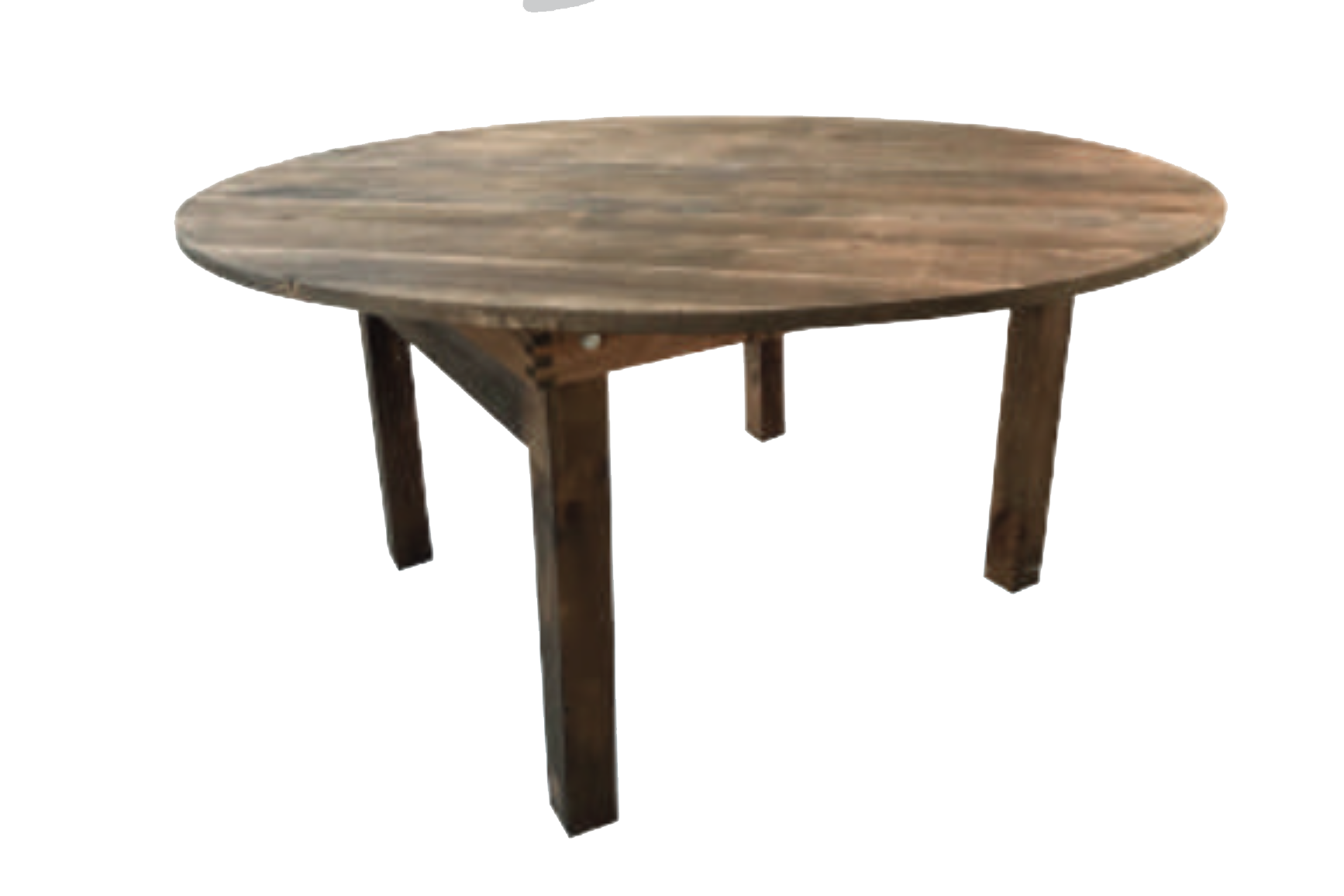 Table Bois Rustique Ronde - 150cms