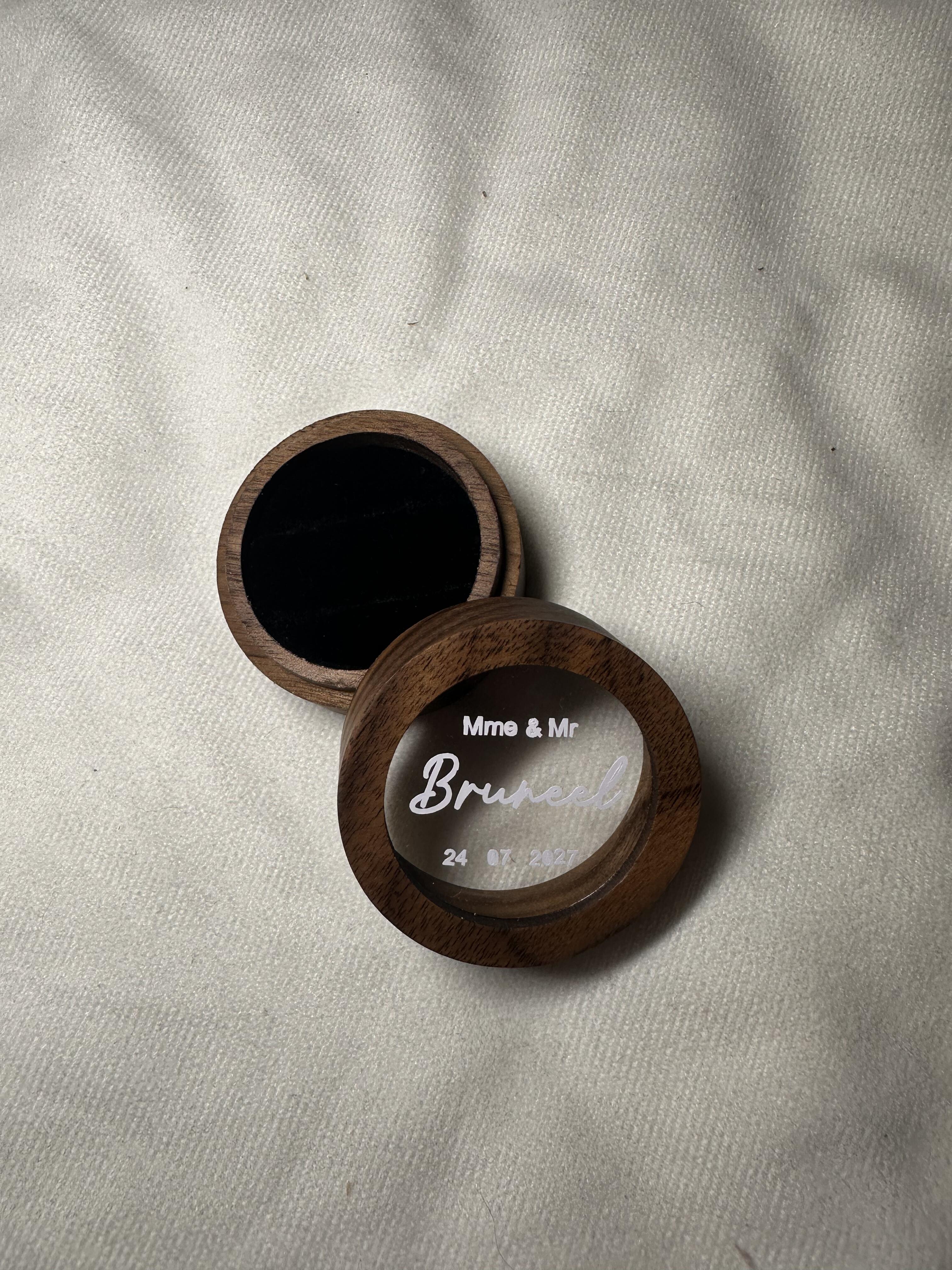 boite à alliance en bois/vitrée