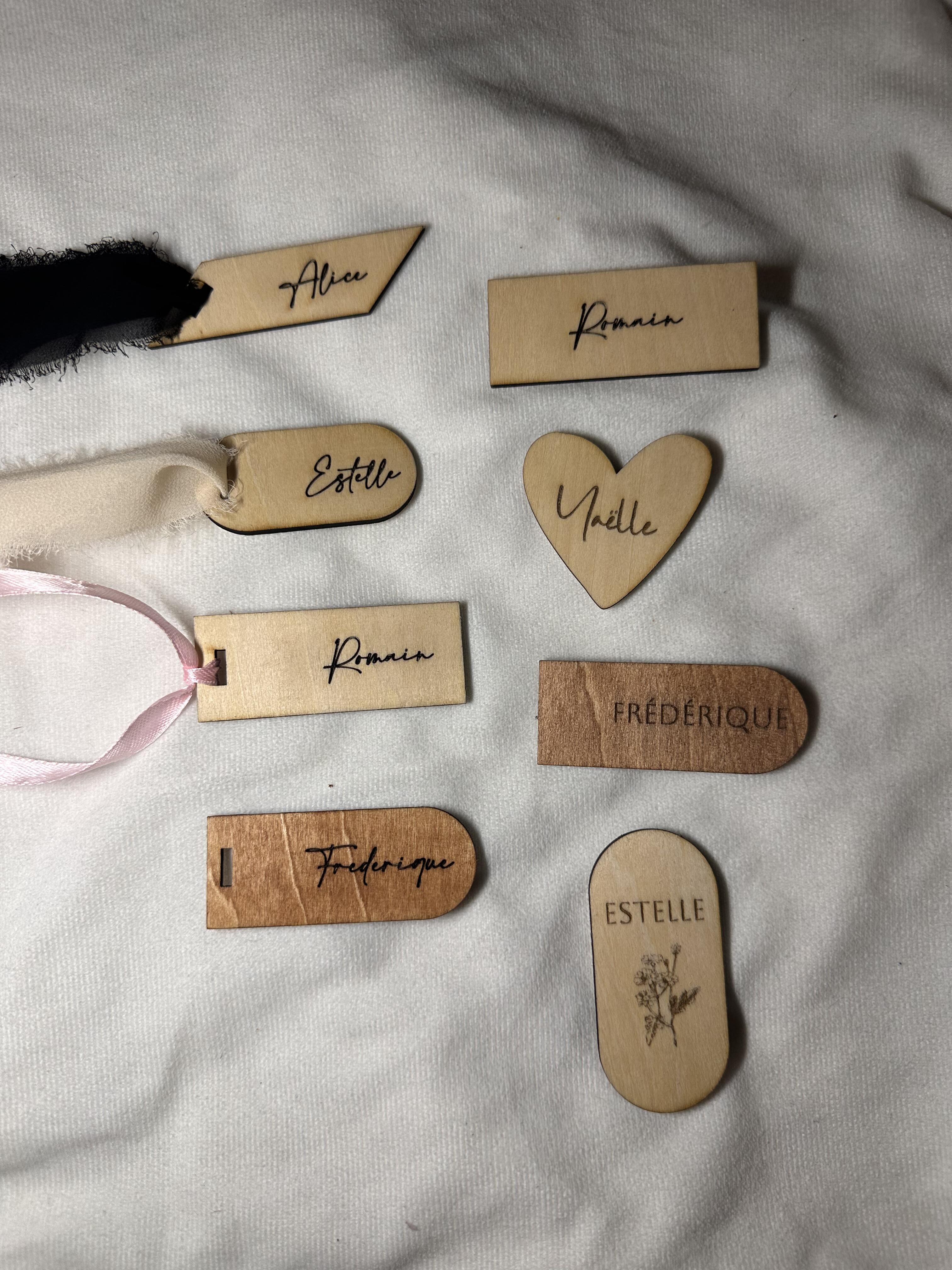 Marque place divers - avec ruban