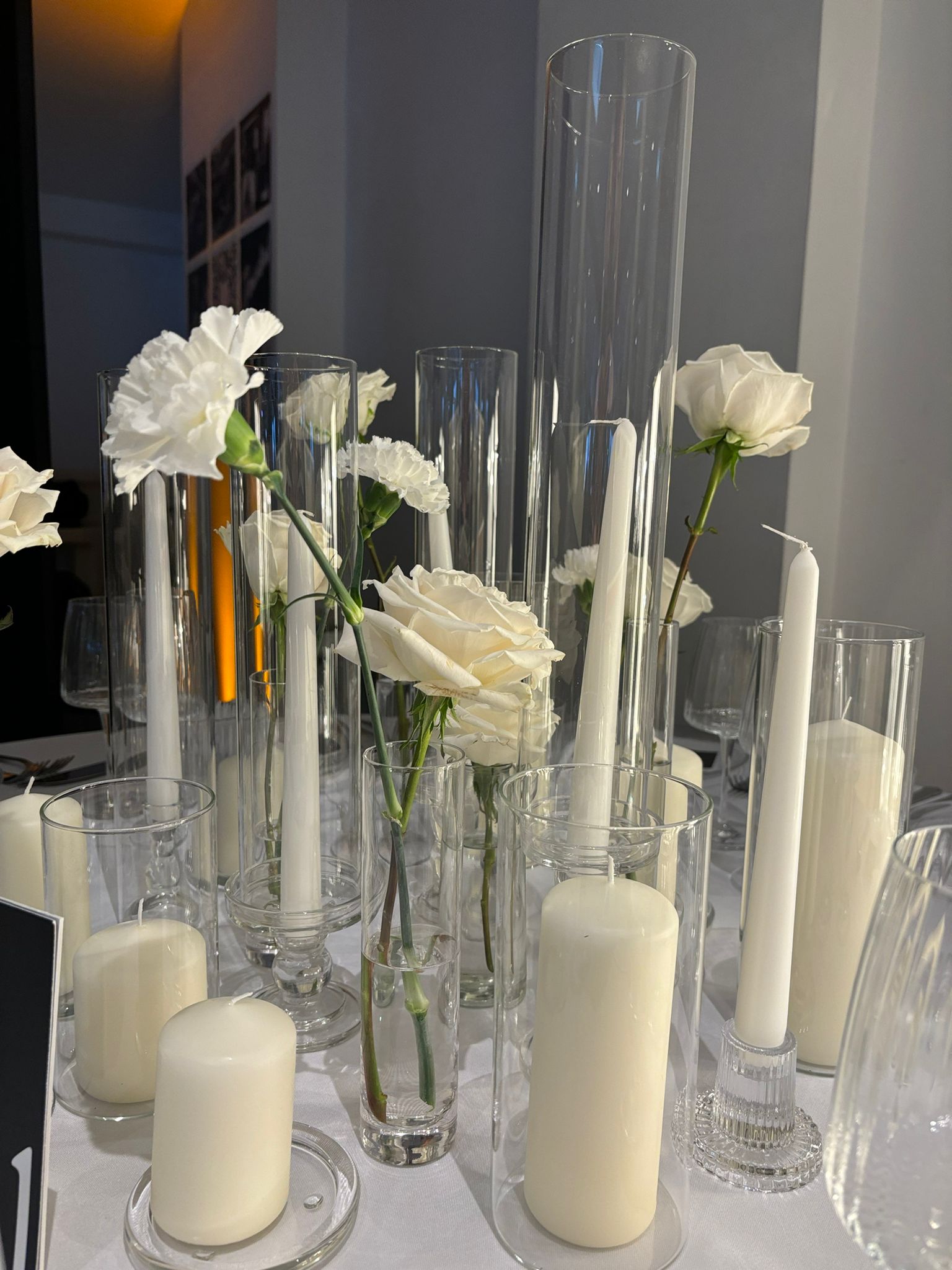 dessous de bougie en verre