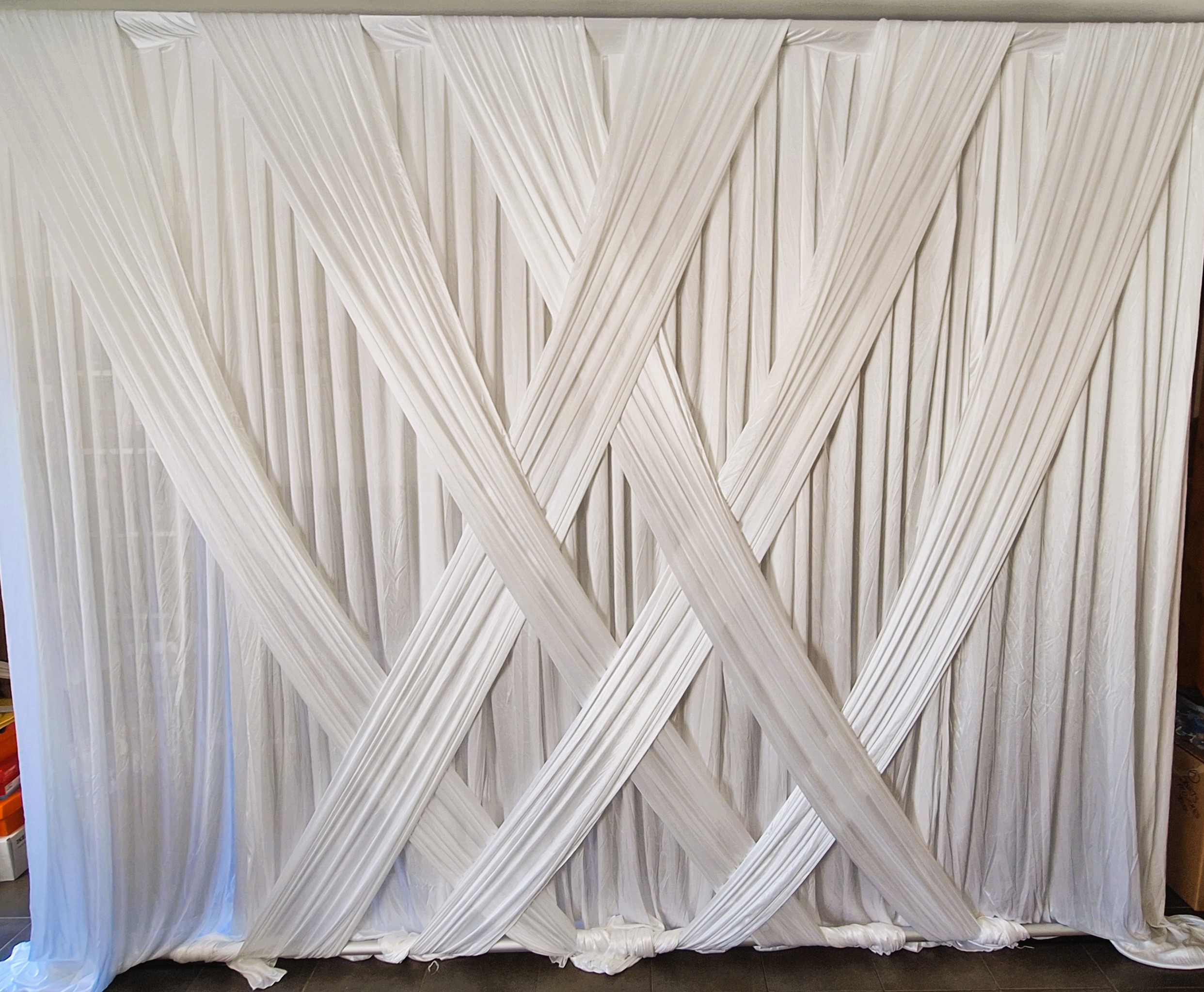 Rideau Croisé avec Structure