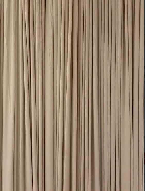 Rideau Champagne en lycra 4x3M