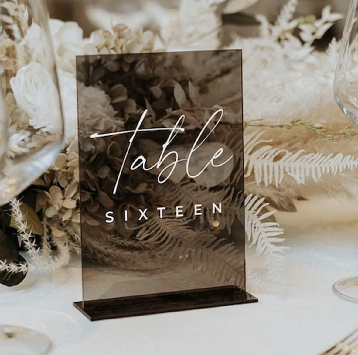 numéro de table fumé