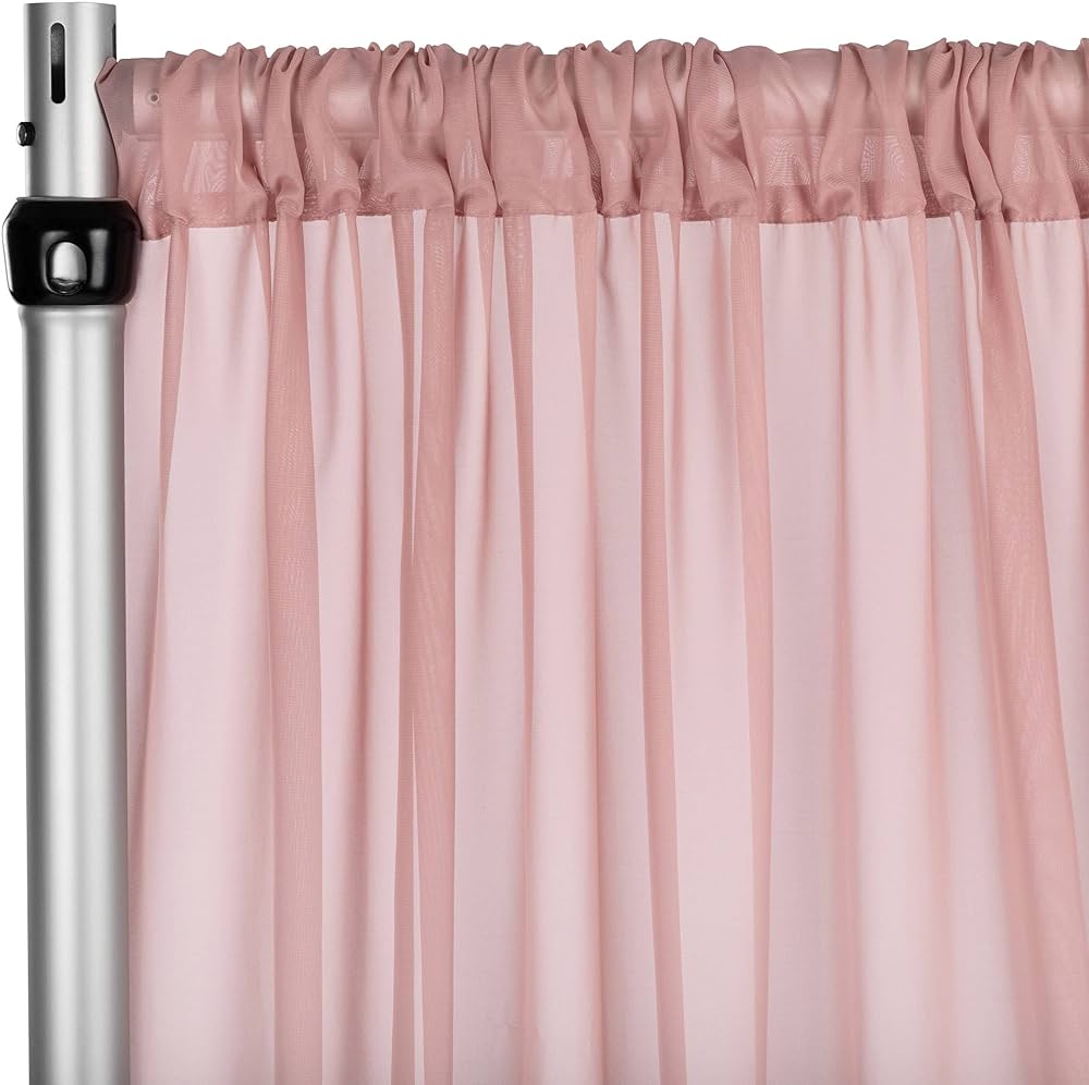 Voilage Rose Poudré