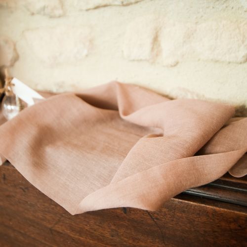 Chemin de Table Mousseline Vieux Rose 28cmx5m