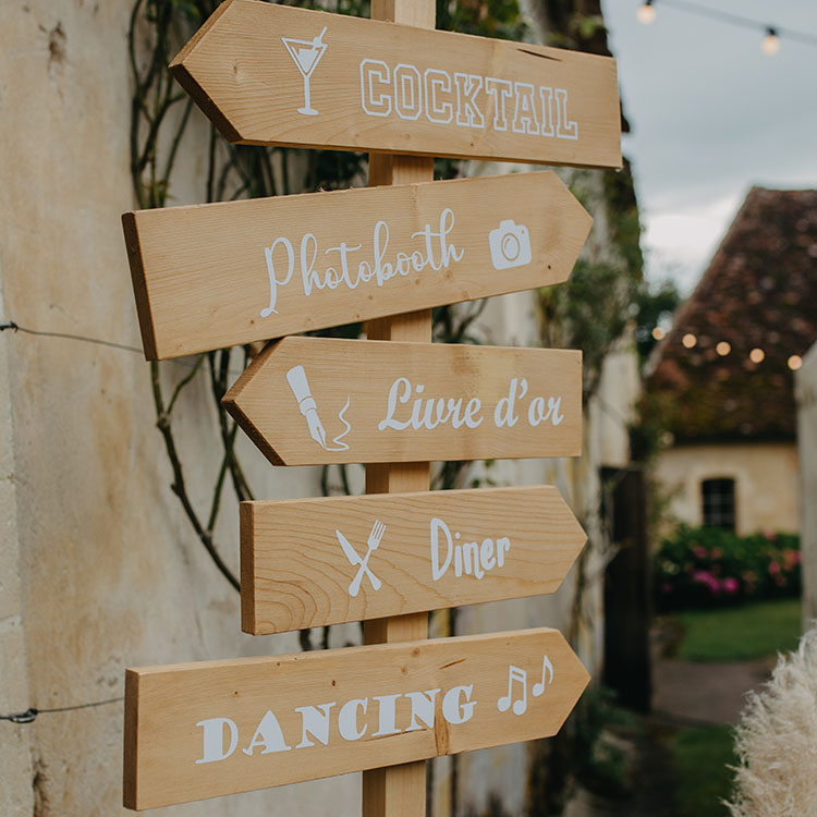 panneau direction - 5 flèches