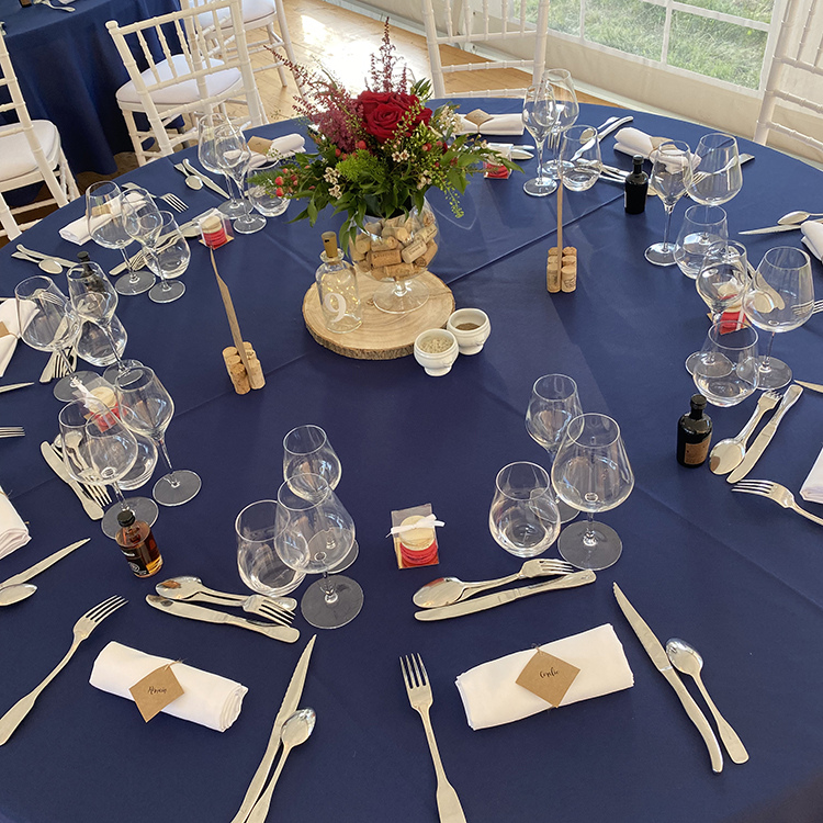 nappe ronde - bleu marine