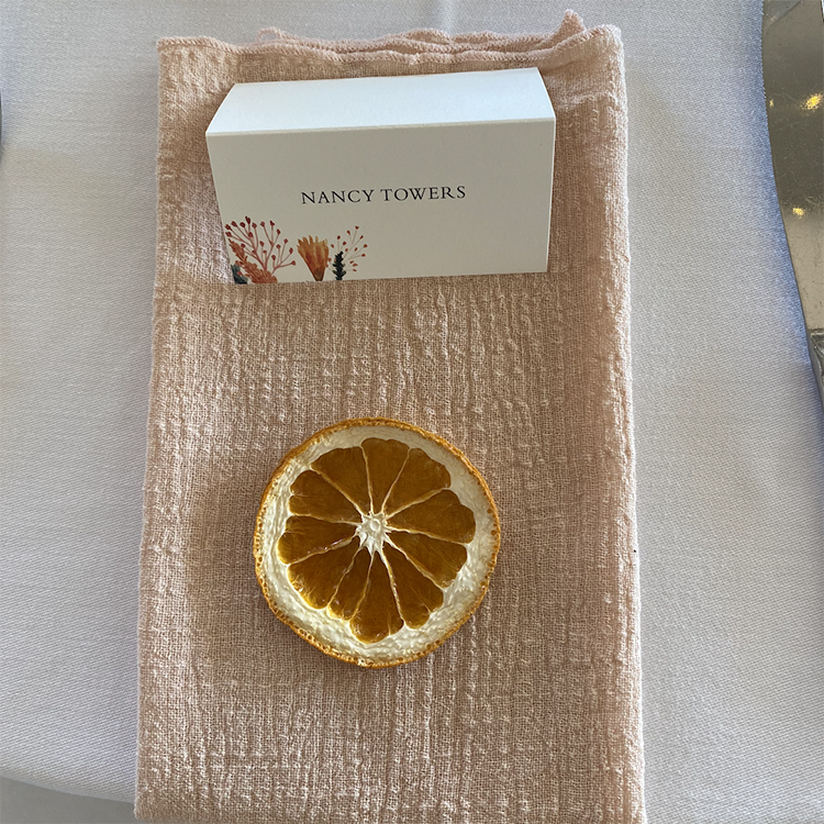 serviette gaze de coton - blush pink